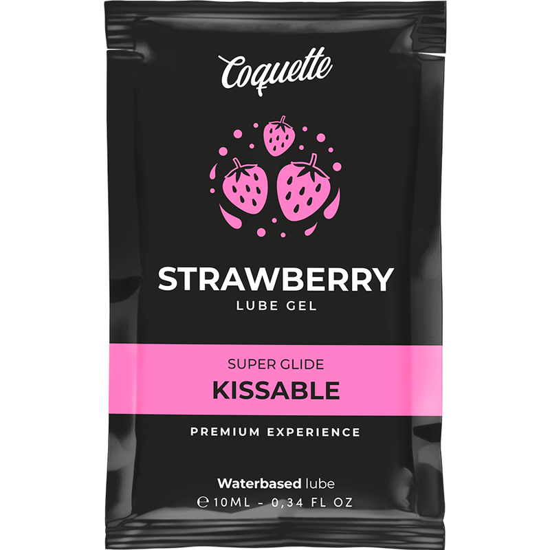 COQUETTE CHIC DESIRE - STRAWBERRY WATER BASED KISSABLE LUBRICANT POCKET 10 ML