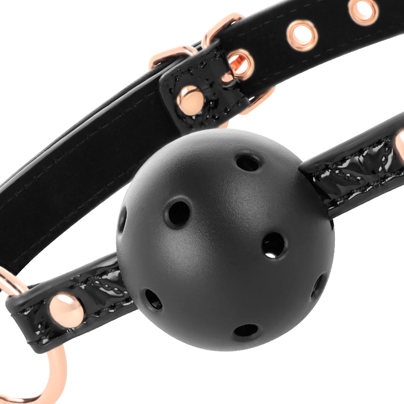 BEGME - BLACK EDITION BALL GAG VEGAN LEATHER