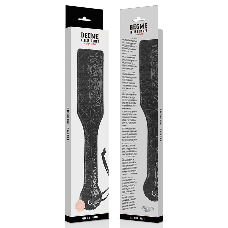 BEGME - BLACK EDITION VEGAN LEATHER PADDLE