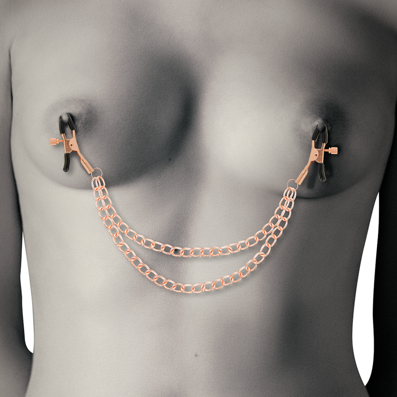 COQUETTE CHIC DESIRE - FANTASY METAL NIPPLE CLIPS WITH CHAIN