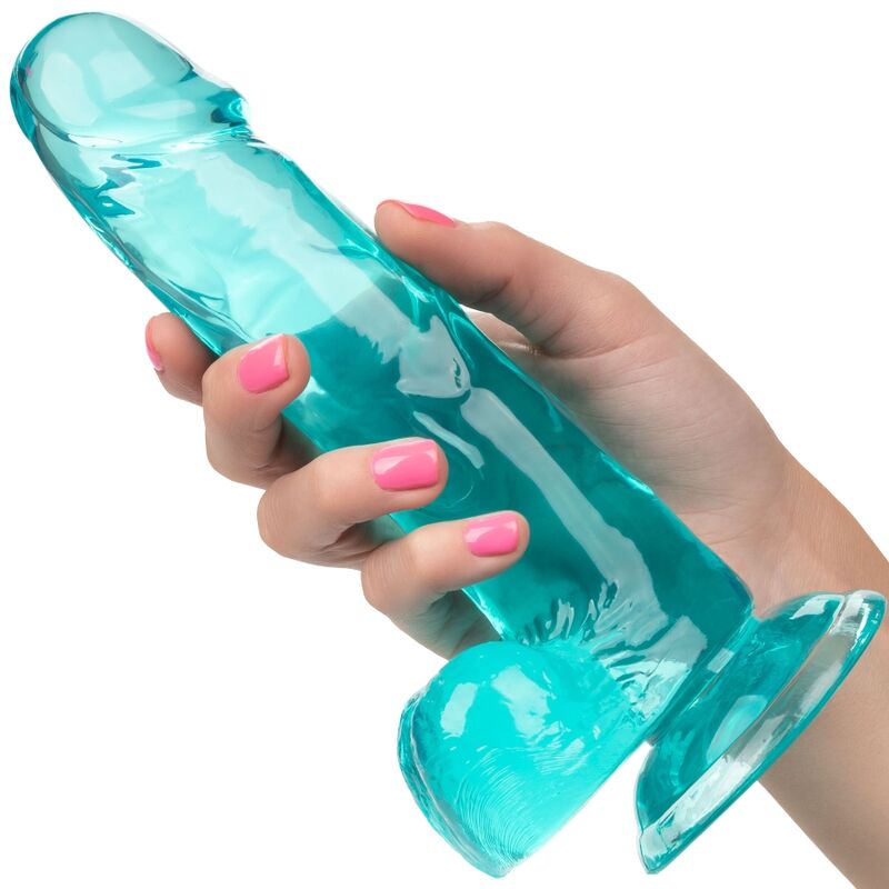 CALEXOTICS - SIZE QUEEN DILDO BLUE 15.3 CM