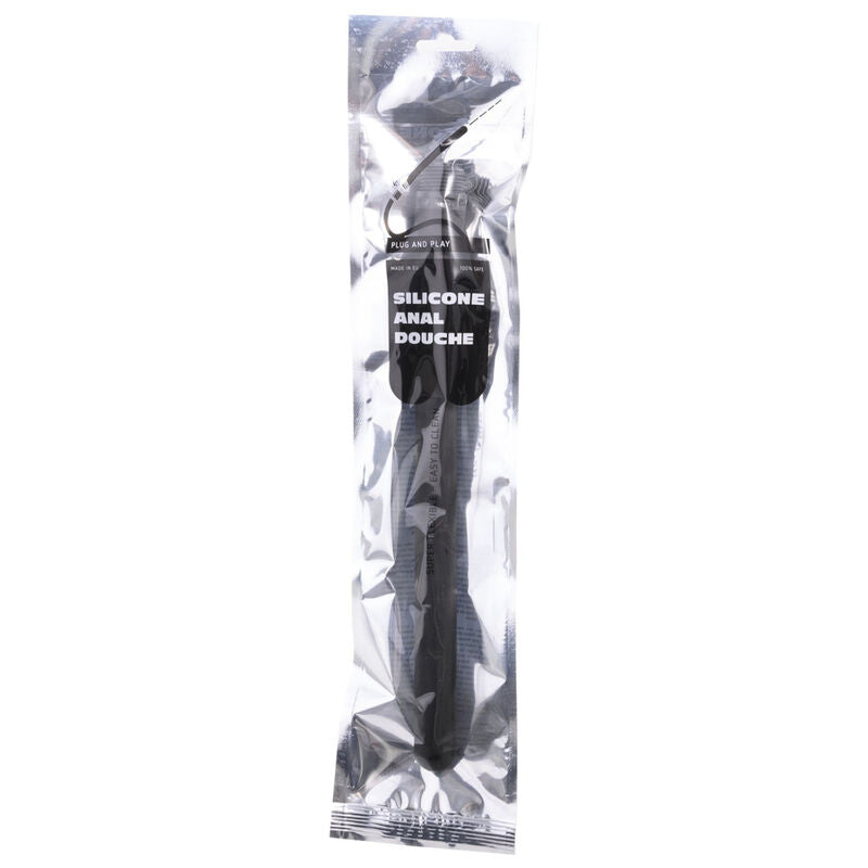 ALL BLACK - RIDGED SHOWER ANAL SILICONE 27 CM