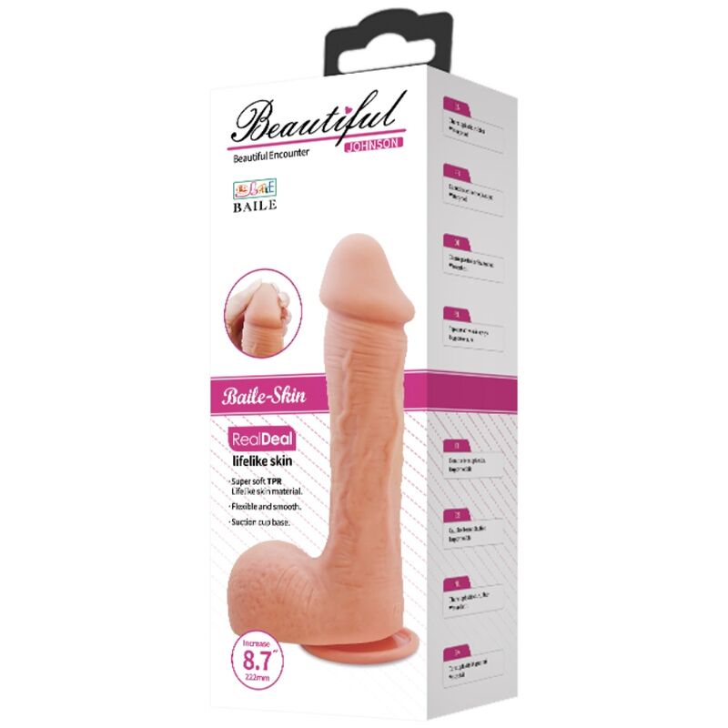 BAILE - JOHNSON REALISTIC SKIN DILDO 22 CM