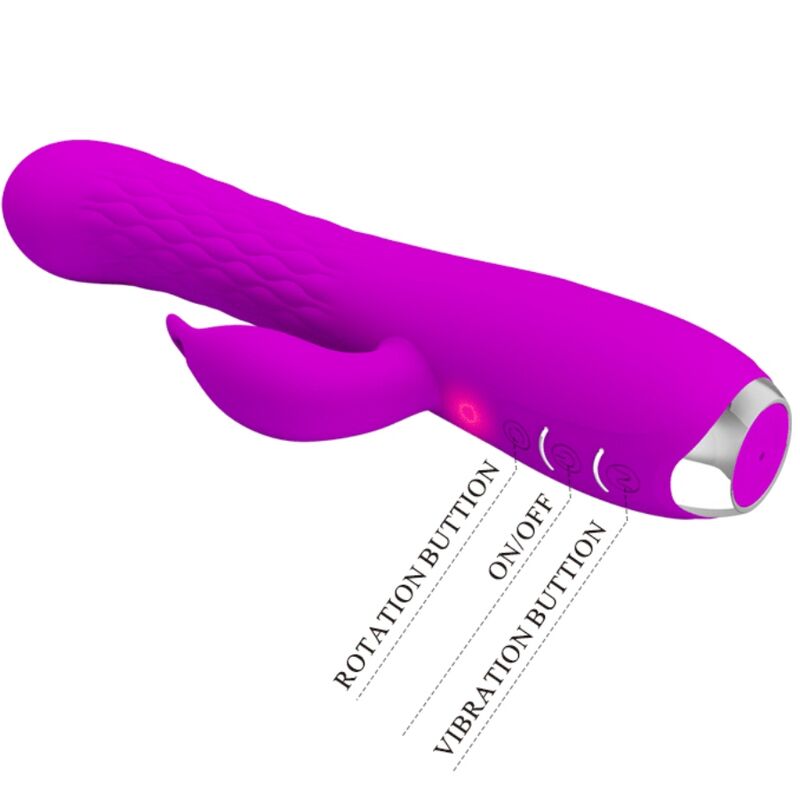 PRETTY LOVE - MOLLY VIBRATOR WITH RECHARGEABLE ROTATION