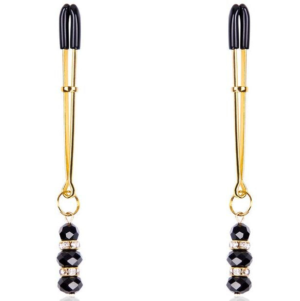 OHMAMA FETISH - NIPPLE CLAMPS WITH JEWEL PENDANT