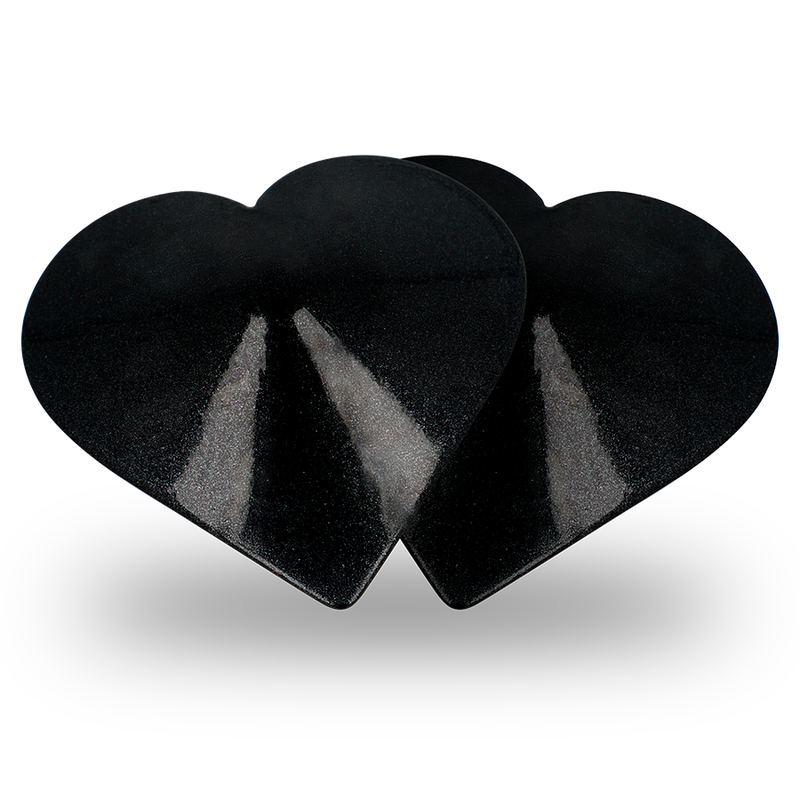 COQUETTE CHIC DESIRE - NIPPLE COVERS BLACK HEARTS