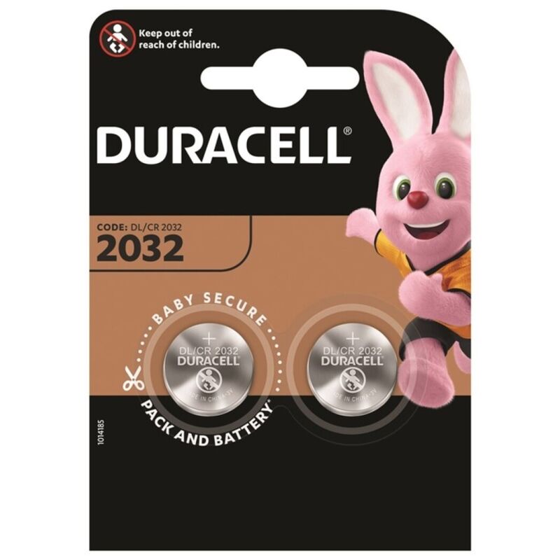 DURACELL - BUTTON BATTERY LITIO CR2032 3V 2 UNIT