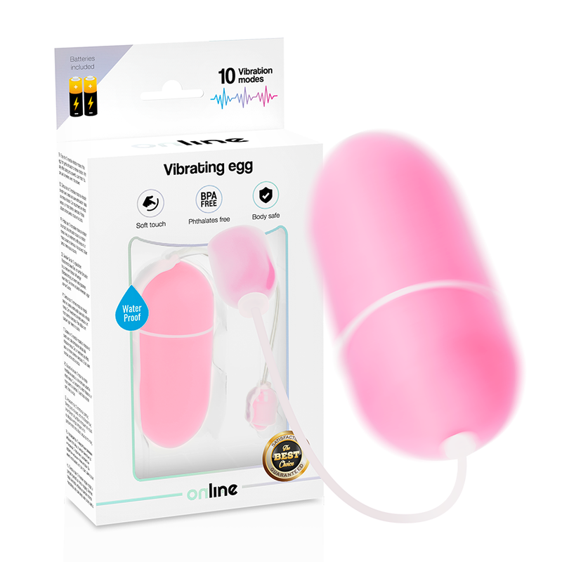 ONLINE - WATERPROOF VIBRATING EGG PINK