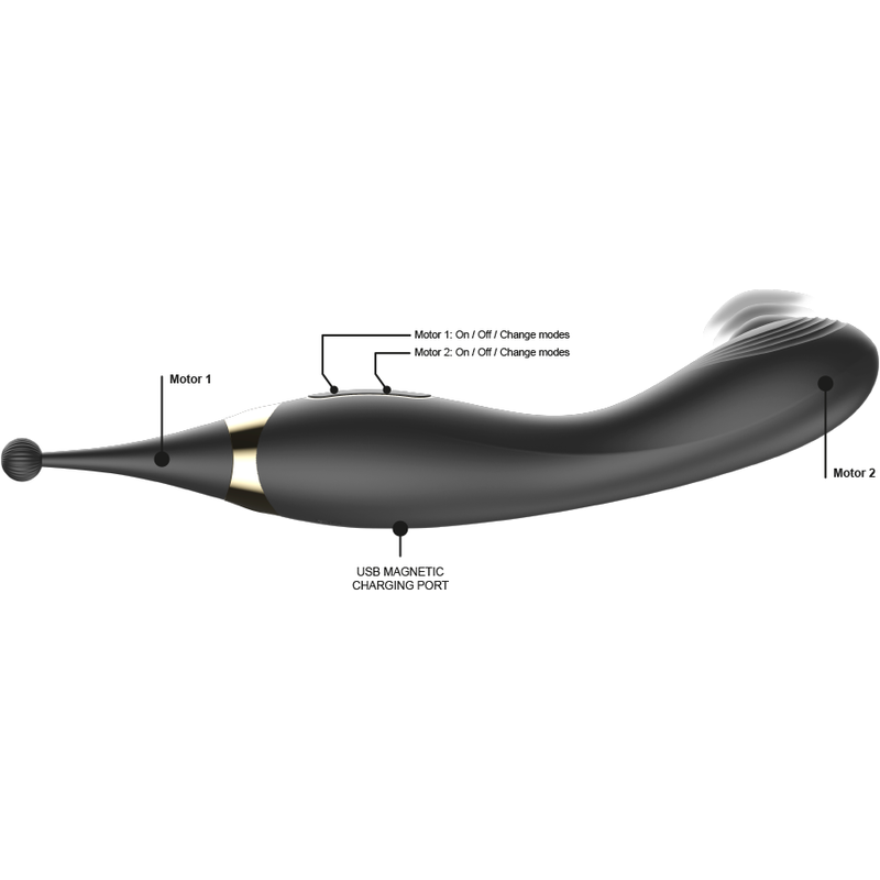 IBIZA - INTERCHANGEABLE CLITORAL STIMULATOR AND PULSATION G SPOT VIBRATOR