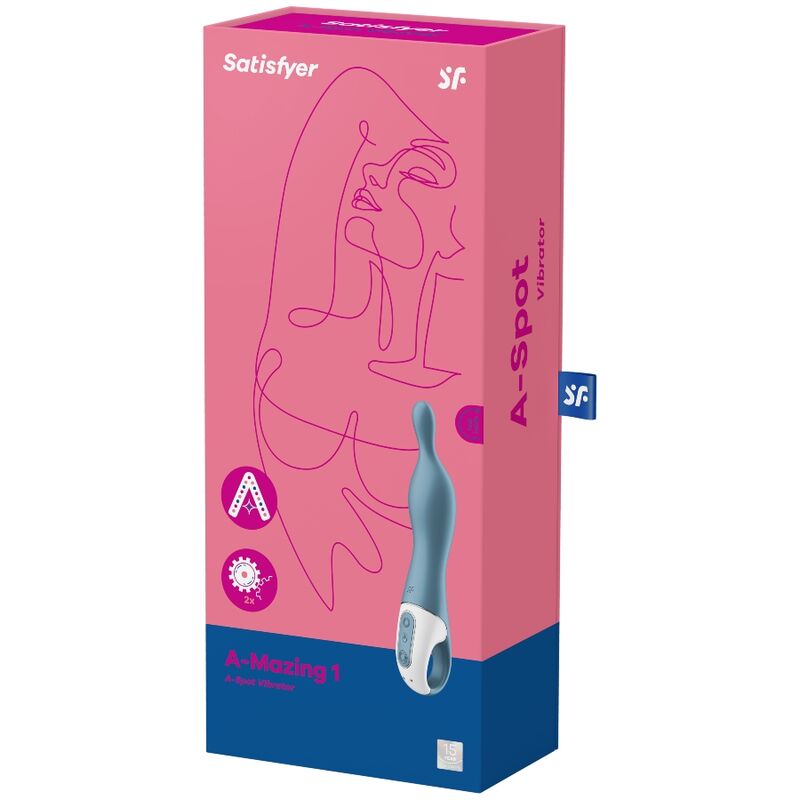 SATISFYER - AMAZING 1 ASPOT VIBRATOR BLUE