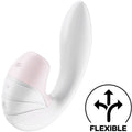 SATISFYER - SUPERNOVA AIR PULSE STIMULATOR & VIBRATION WHITE