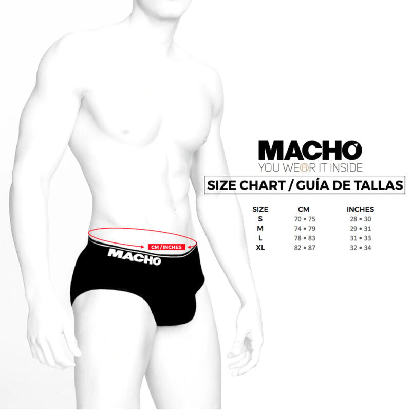 MACHO - MS24B BRIEF UNDERPANTS DARK BLUE S