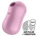 SATISFYER - COTTON CANDY AIR PULSE STIMULATOR & VIBRATOR LILAC