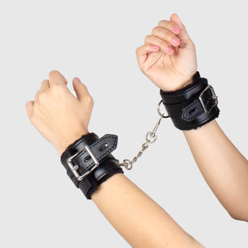 SECRETPLAY - BLACK BONDAGE HANDCUFFS BDSM COLLECTION