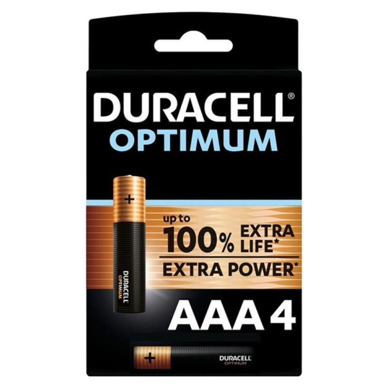 DURACELL - OPTIMUM 200 ALKALINE BATTERY AAA LR03 4 UNIT