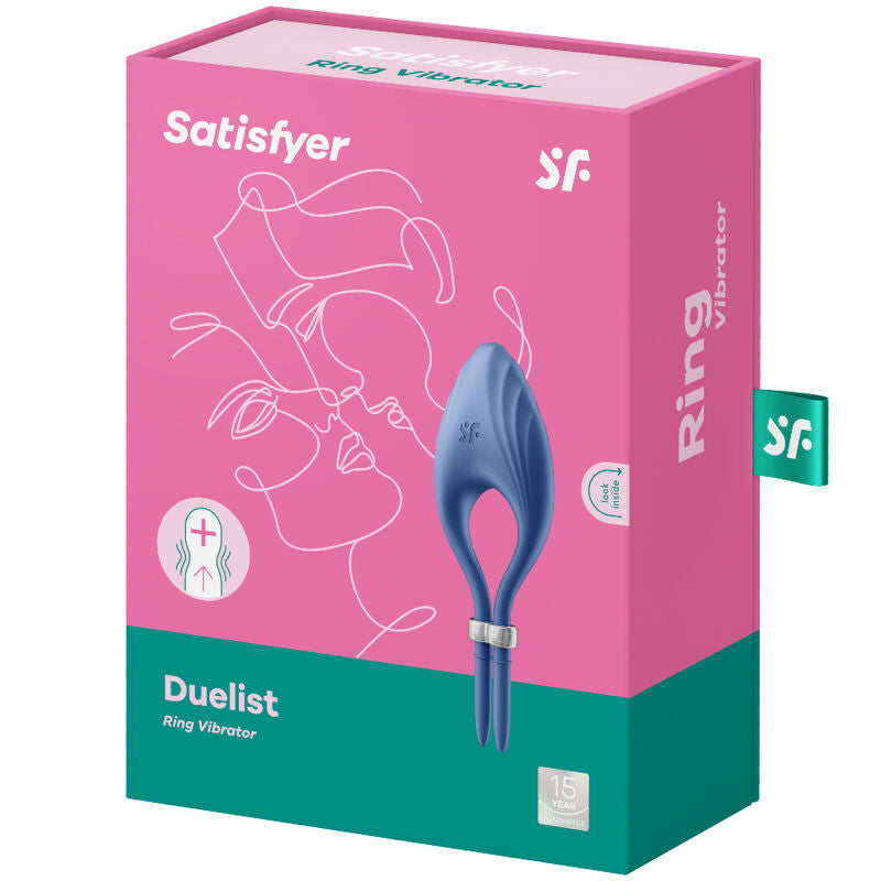 SATISFYER - DUELIST RING VIBRATOR BLUE