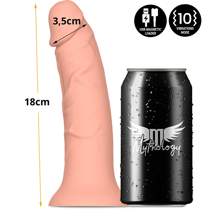 MYTHOLOGY - ASHER ORIGINAL DILDO S - VIBRATOR COMPATIBLE WITH WATCHME WIRELESS TECHNOLOGY