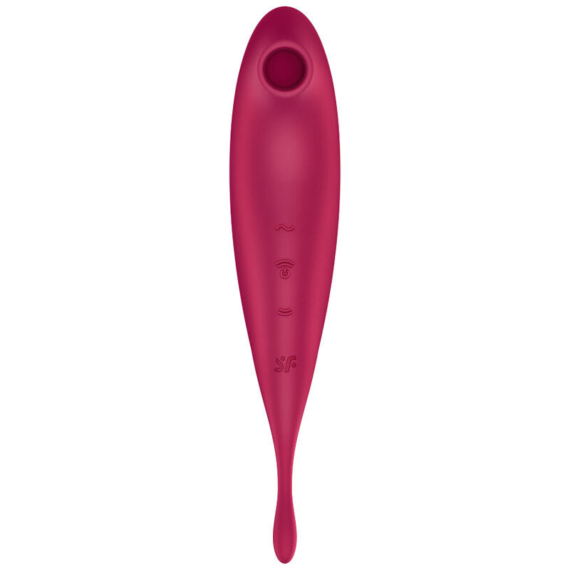 SATISFYER - TWIRLING PRO+ AIR PULSE STIMULATOR & VIBRATOR APP GREEN