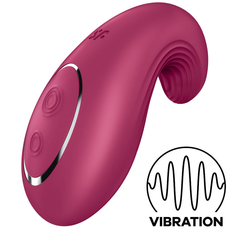 SATISFYER - DIPPING DELIGHT LAY-ON VIBRATOR RED