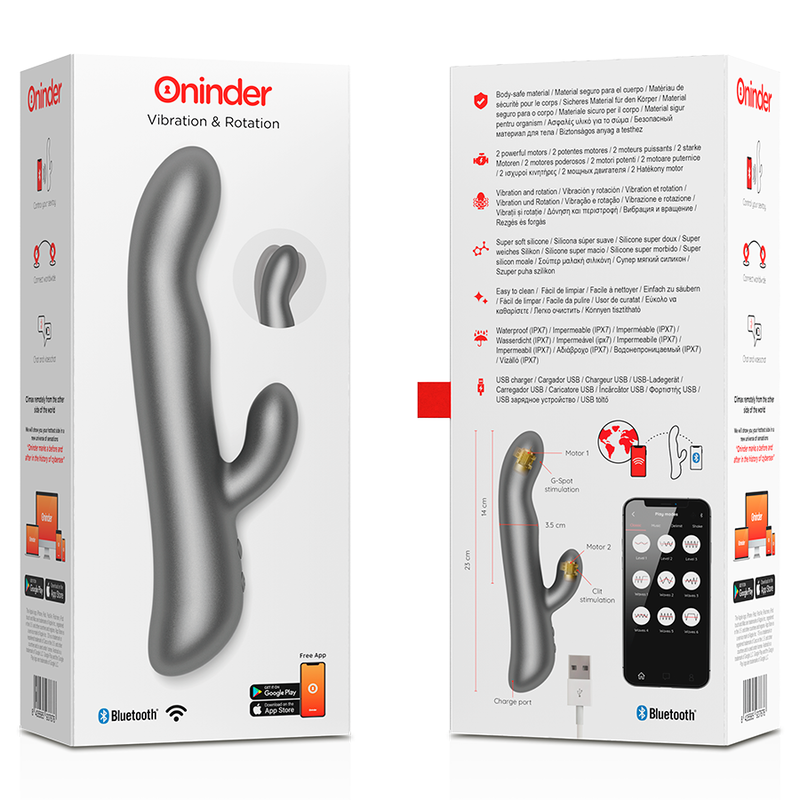 ONINDER - OSLO VIBRATION & ROTATION BLACK - FREE APP