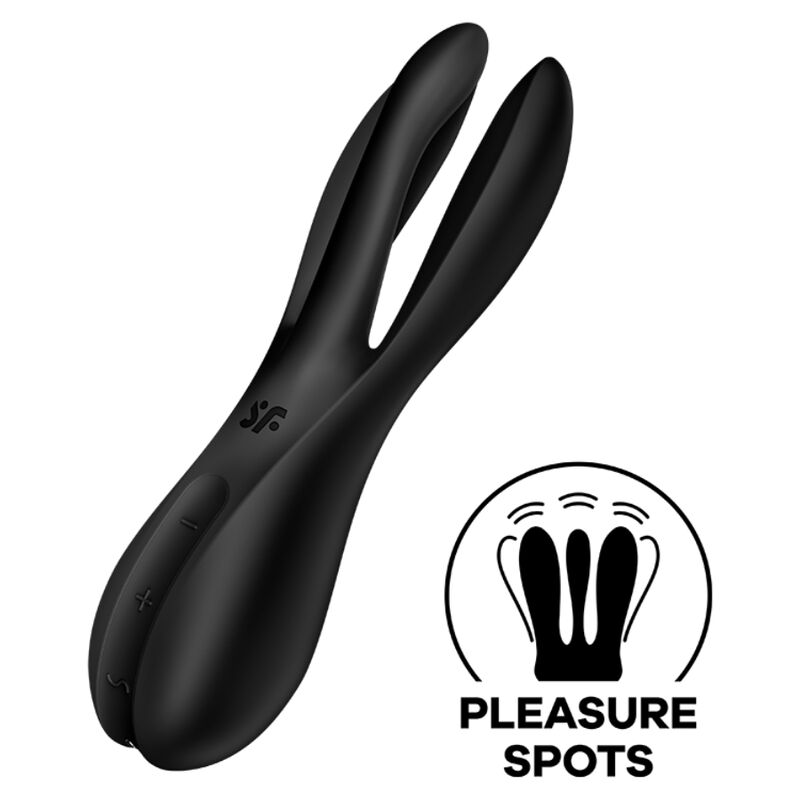 SATISFYER - THREESOME 2 VIBRATOR BLACK