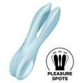 SATISFYER - THREESOME 1 VIBRATOR BLUE