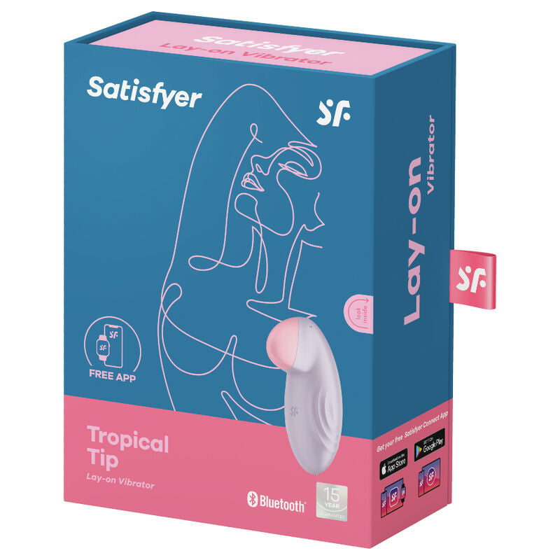 SATISFYER - TROPICAL TIP LAY-ON VIBRATOR BLUE