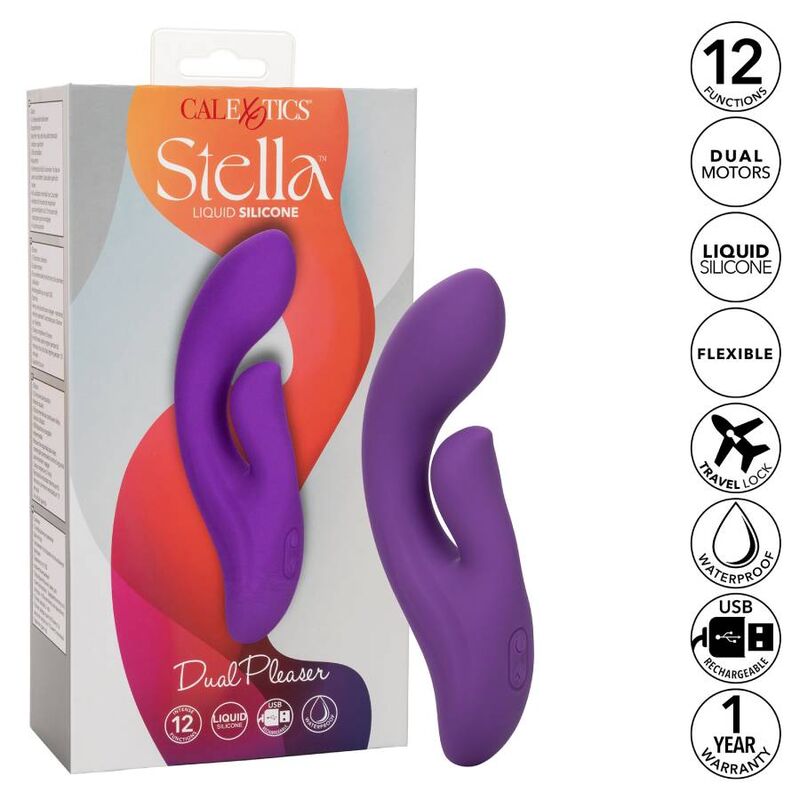 CALEXOTICS - STELLA DUAL PLEASER VIOLET