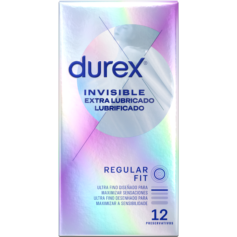 DUREX - INVISÍVEL EXTRA LUBRIFICADO 12 UNIDADES