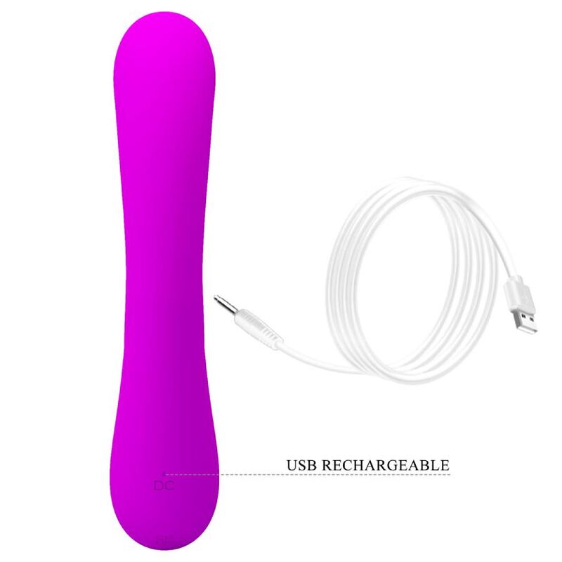 PRETTY LOVE - SINCERE VIBRATOR AND CLITORIS SUCKER PURPLE SILICONE