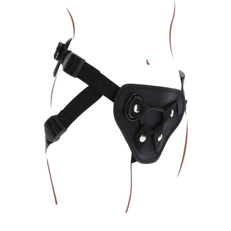 GET REAL - STRAP-ON DELUXE HARNESS BLACK