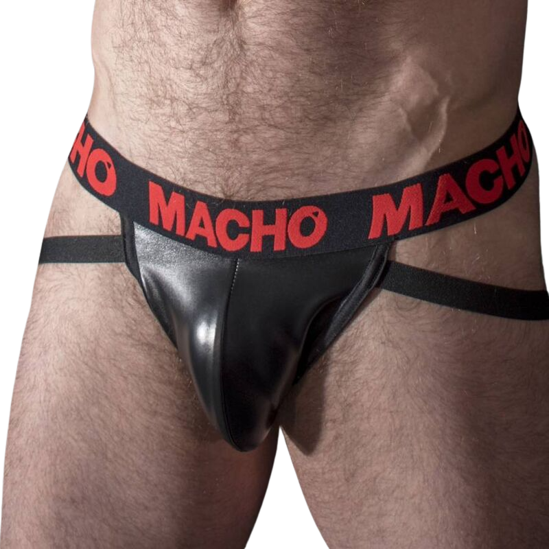 MACHO - MX25RC JOCK RED LEATHER S