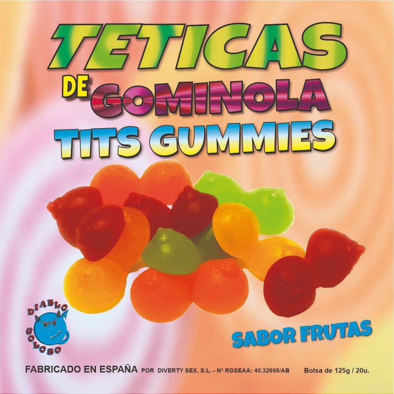 DIABLO GOLOSO - ASSORTED GLOSSY GUMMY Teats