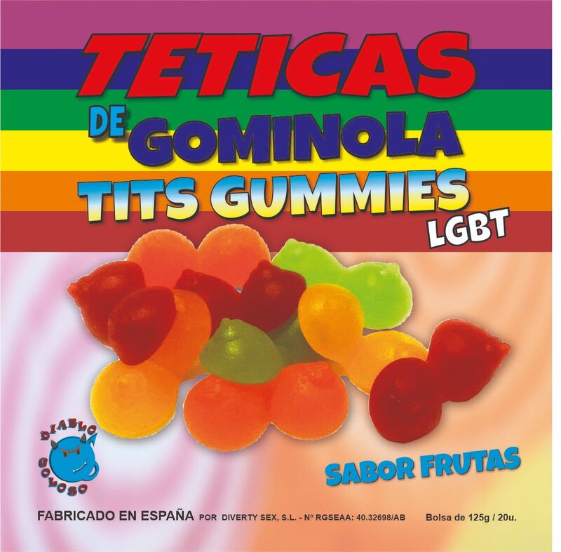 DIABLO GOLOSO - ASSORTED GLITTER GUMMY TEETICS