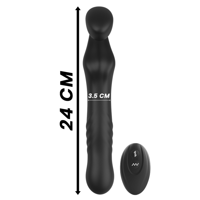 IBIZA - REMOTE CONTROL STRAPLESS VIBRATOR UP & DOWN