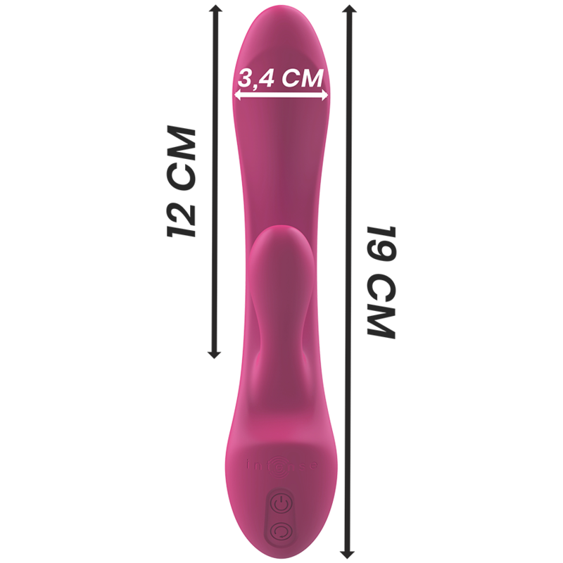 INTENSE - LUIGI RABBIT VIBRATOR PINK LIQUID SILICONE