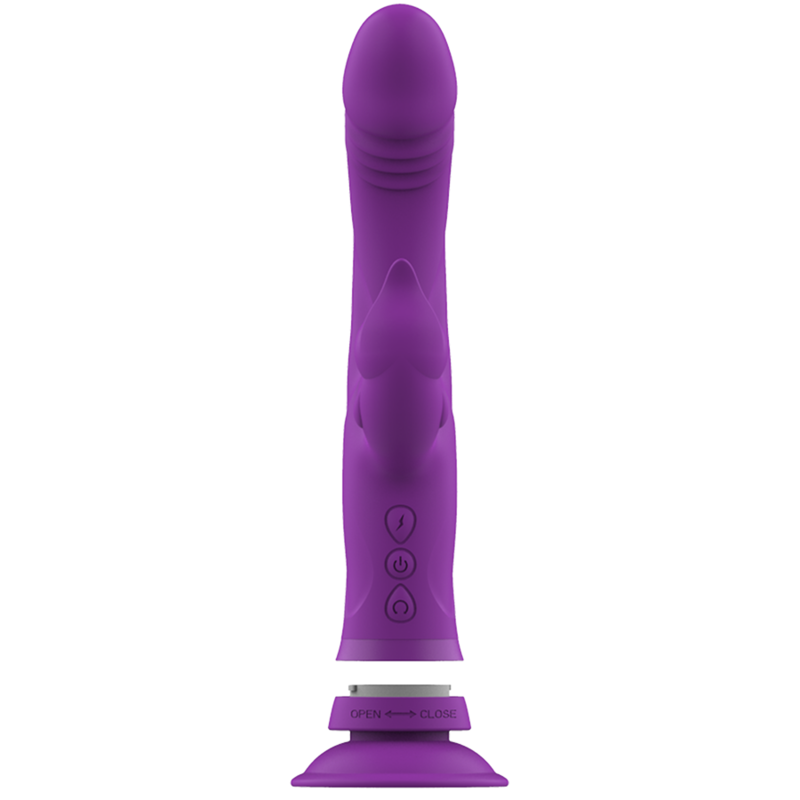 INTENSE - CASANOVA RABBIT SILICONE VIBRATOR TRIPLE MOTOR PURPLE