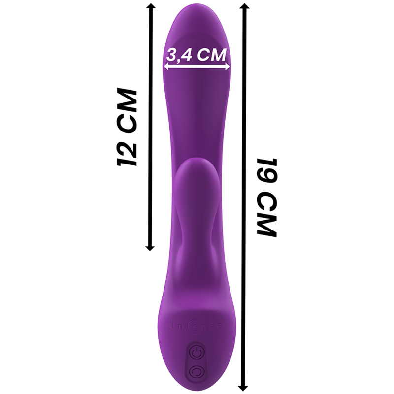 INTENSE - LUIGI RABBIT VIBRATOR LIQUID SILICONE PURPLE