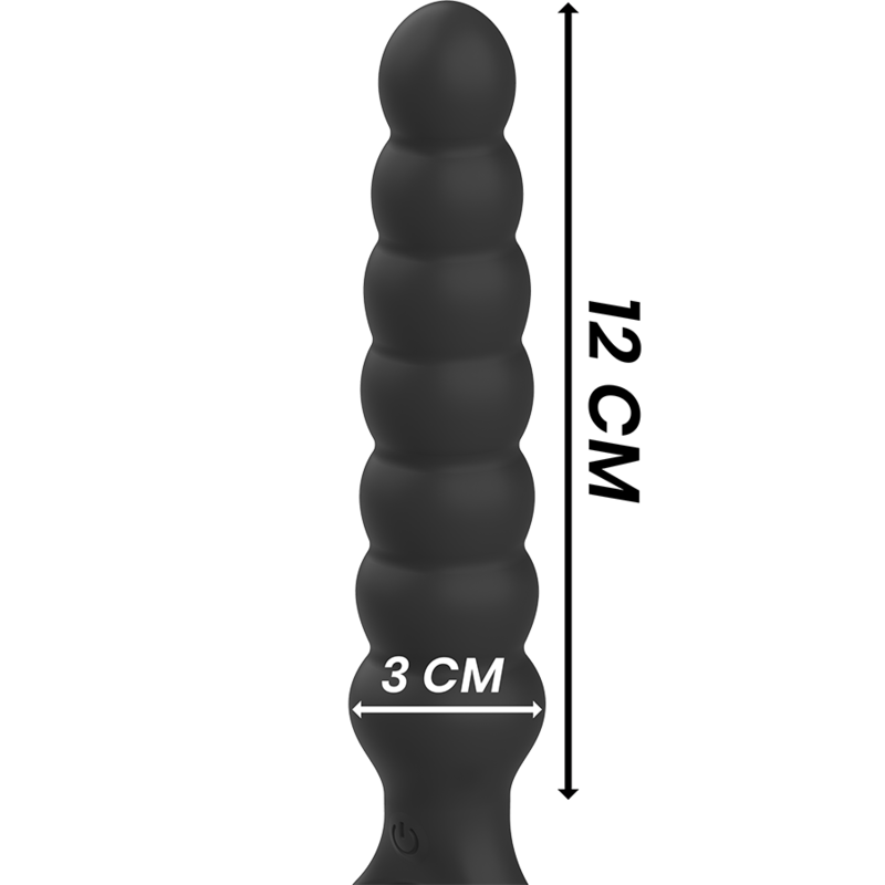 BLACK&SILVER - BOB POWERFUL SILICONE ANAL DILATOR