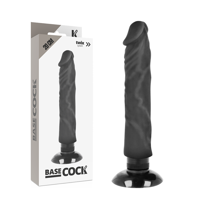 BASECOCK - REALISTIC VIBRATOR 2-1 FLESH 20 CM -O- 4 CM