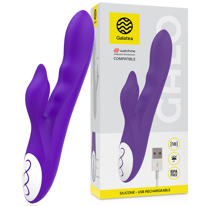 GALATEA - VIBRADOR GALO LILAC COMPATÍVEL COM A TECNOLOGIA WATCHME WIRELESS