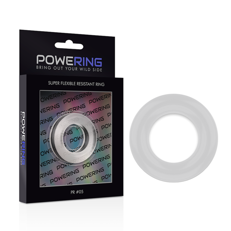 POWERING - SUPER FLEXIBLE AND RESISTANT PENIS RING 4.8CM PR05 CLEAR