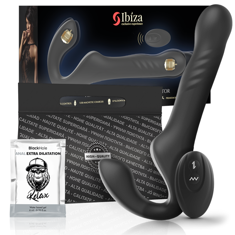 IBIZA - REMOTE CONTROL STRAPLESS VIBRATOR UP & DOWN