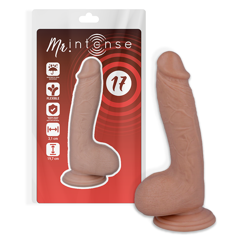 MR INTENSE - 17 PÊNIS REALÍSTICO 19.7 CM -O- 4.1 CM