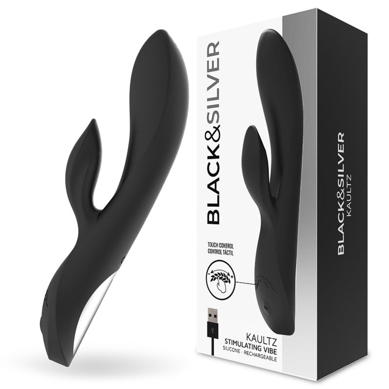 BLACK&SILVER - KAULTZ TOUCH CONTROL VIBRATOR