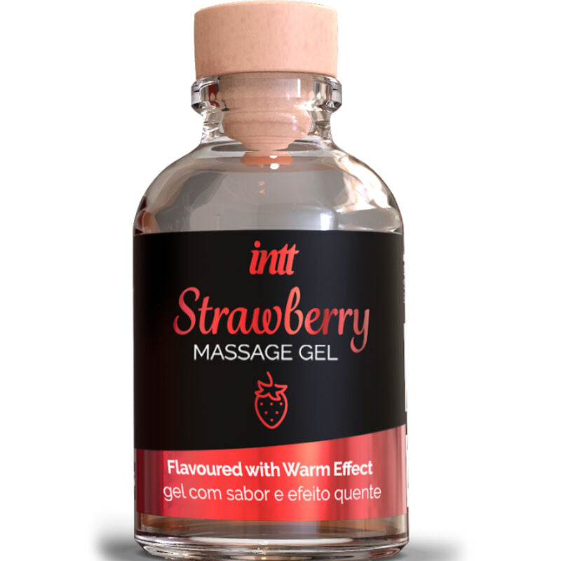 INTT MASSAGE & ORAL SEX - HOT EFFECT STRAWBERRY FLAVOR MASSAGE GEL