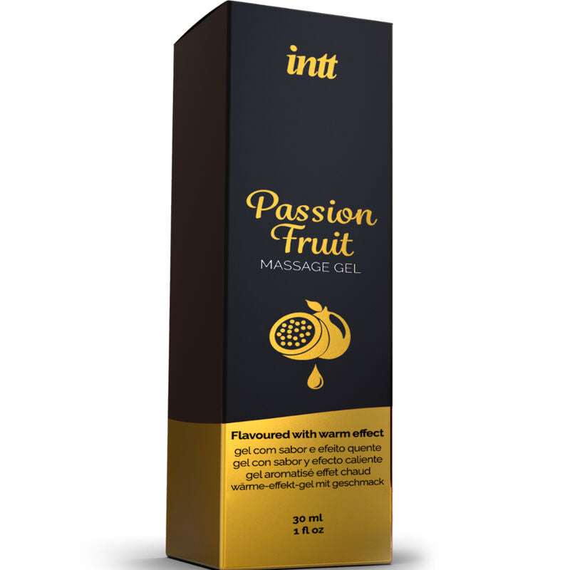 INTT MASSAGE & ORAL SEX - PASSION FRUIT FLAVORED MASSAGE GEL WITH HEAT EFFECT