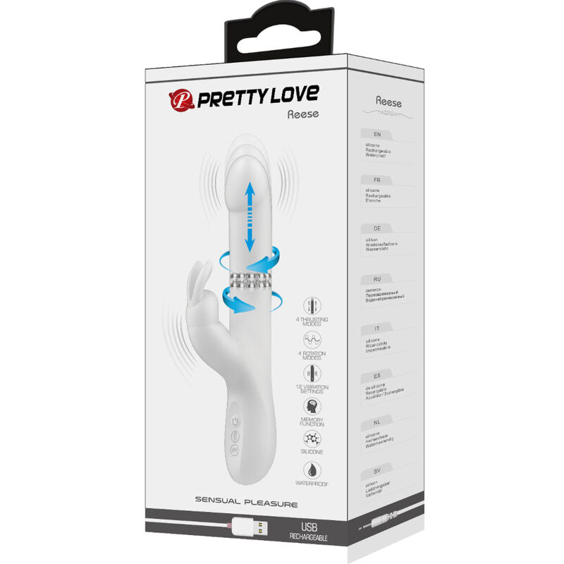 PRETTY LOVE - REESE VIBRATOR WITH SILVER ROTATION