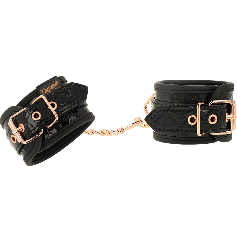 COQUETTE CHIC DESIRE - BLACK EDITION PREMIUM HANDCUFFS WITH NEOPRENE LINING