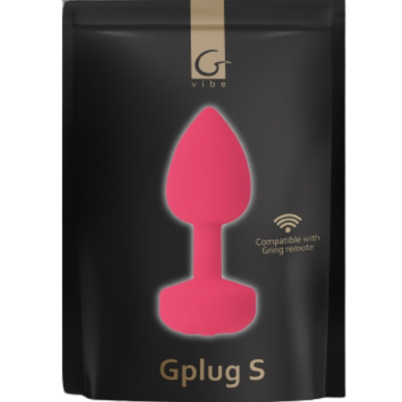 G-VIBE - VIBRADOR RECARREGVEL ANAL FUNTOYS GPLUG GRANDE NEON ROSA 3,9 CM